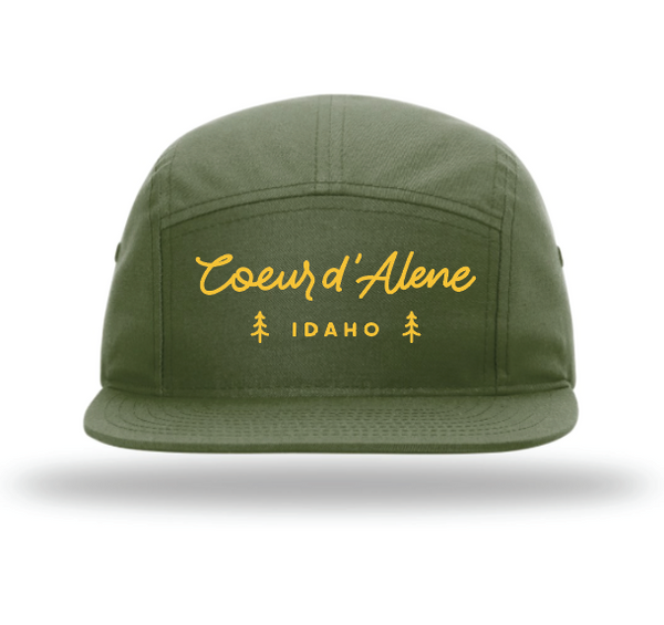 Coeur d'Alene Idaho Five Panel Hat