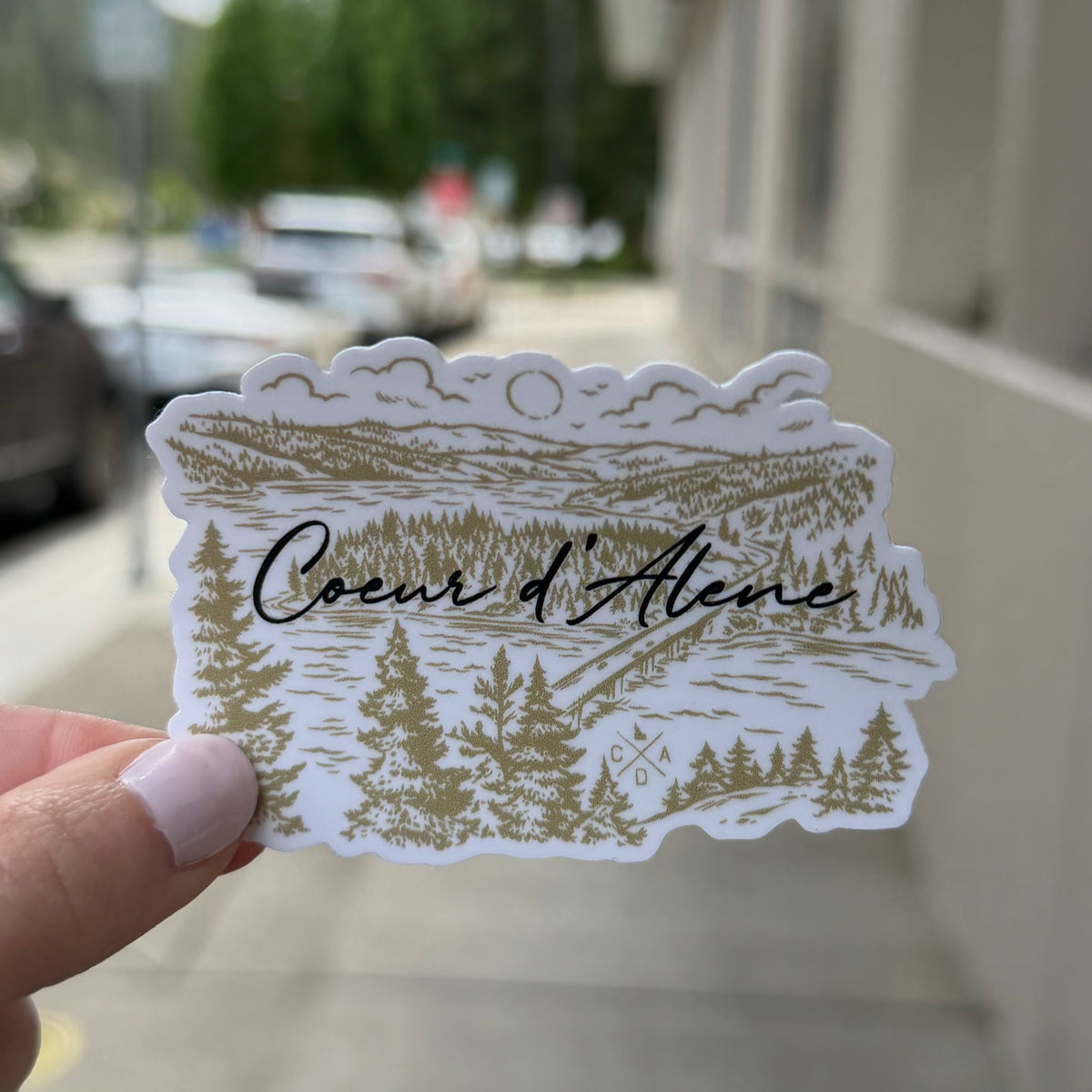 Blue Creek Bay Sticker – CDA IDAHO Clothing Company