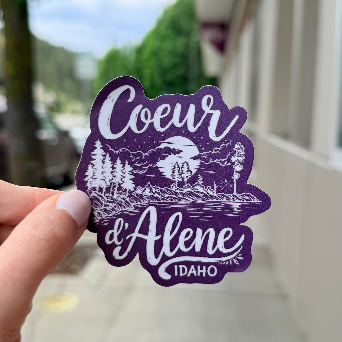 Coeur d'Alene Night Tubbs 2.0 Sticker – CDA IDAHO Clothing Company