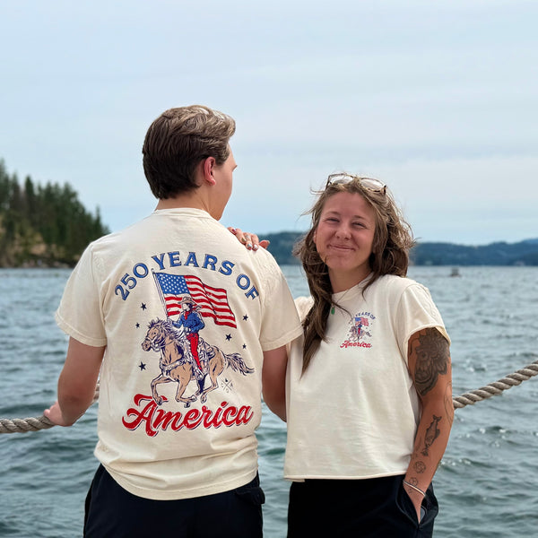 250 Years Of America Flag Rider Tee
