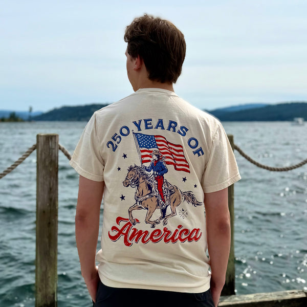 250 Years Of America Flag Rider Tee