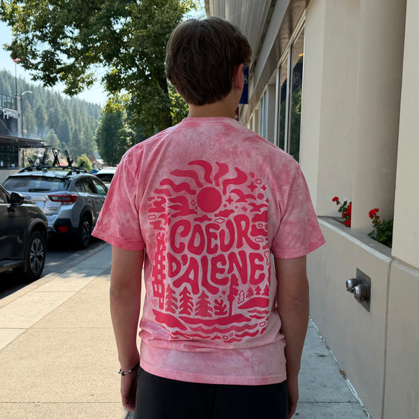 Coeur d'Alene Sunny Daze Tee - Hibiscus
