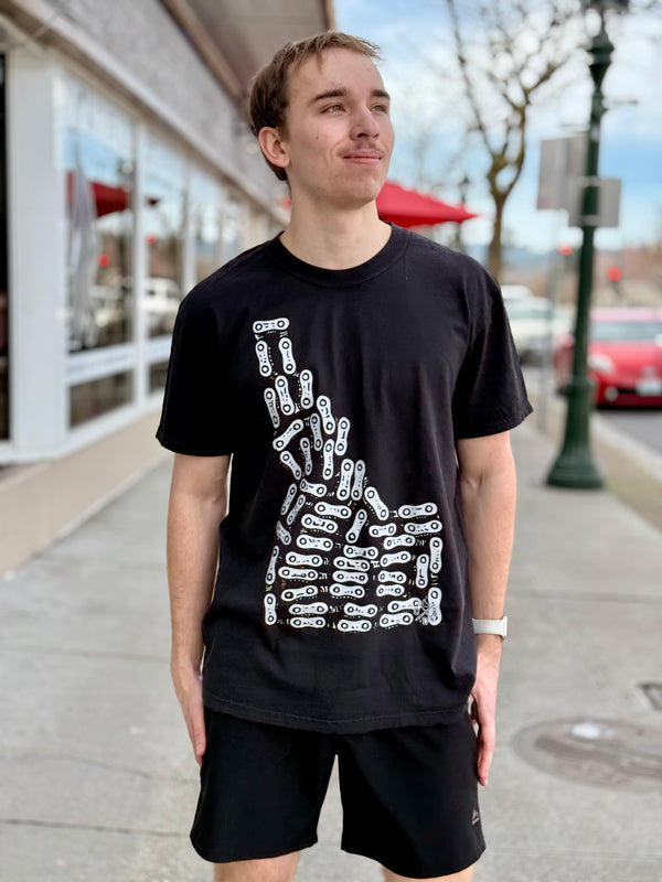 Idaho Bike Chain Tee - Black