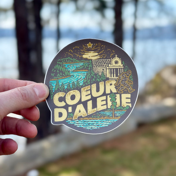 Cataldo Mission Coeur d'Alene Sticker