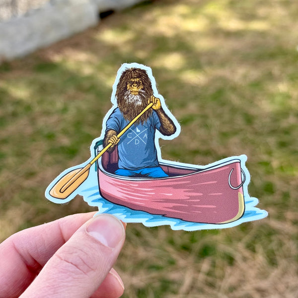 Bigfoot Bob Canoe Sticker