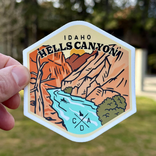 Hells Canyon Idaho Sticker