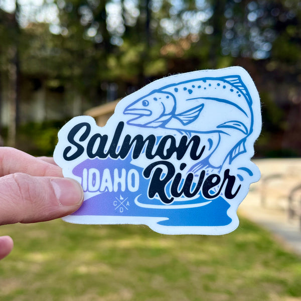Salmon River Idaho Splash Sticker