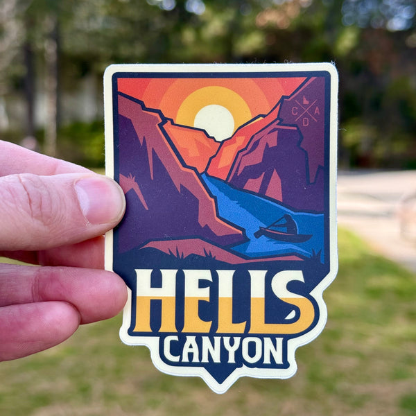 Hells Canyon Idaho V2 Sticker