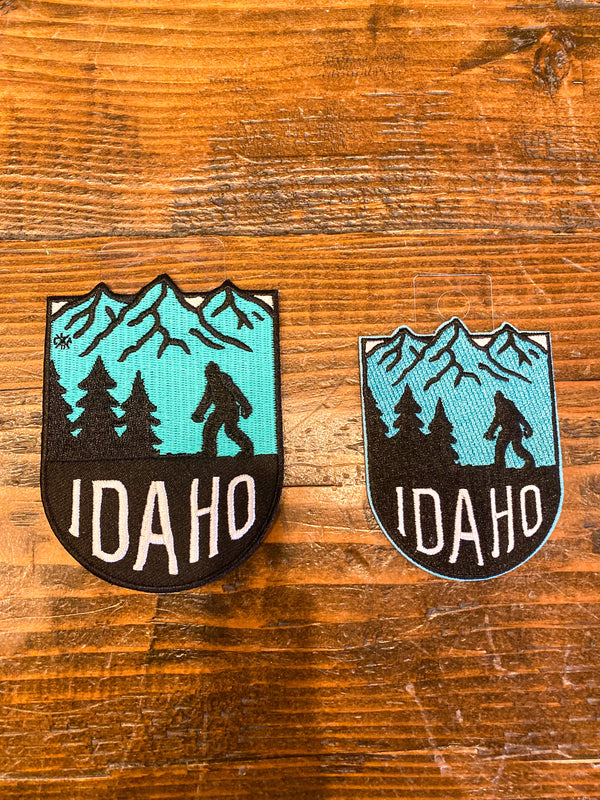 Bigfoot Idaho Mountains Patch - Small