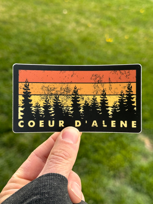Coeur d'Alene Treeline Sticker