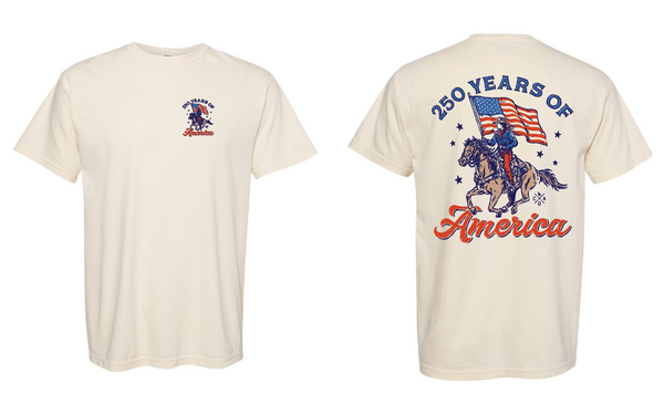 250 Years Of America Flag Rider Tee