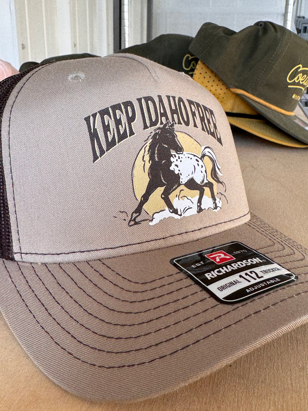 Keep Idaho Free Appaloosa Printed Trucker Hat