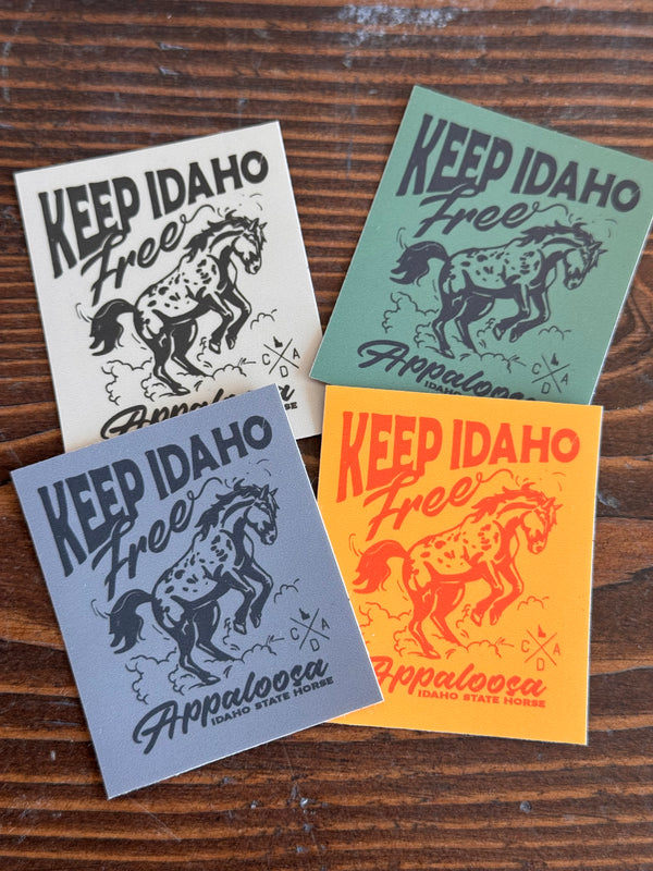 Keep Idaho Free Sticker - Orange