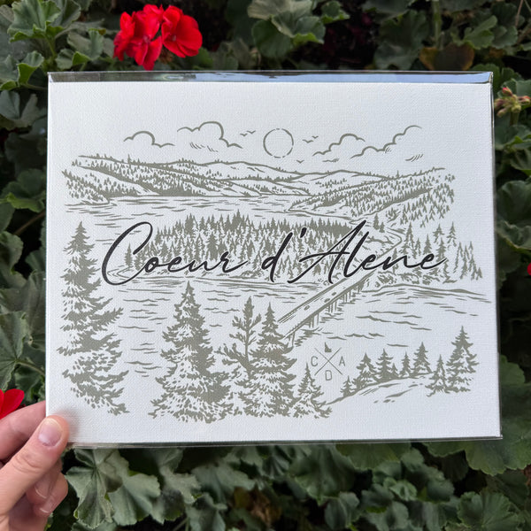 Coeur d'Alene Blue Creek Bay - 8x10 Canvas