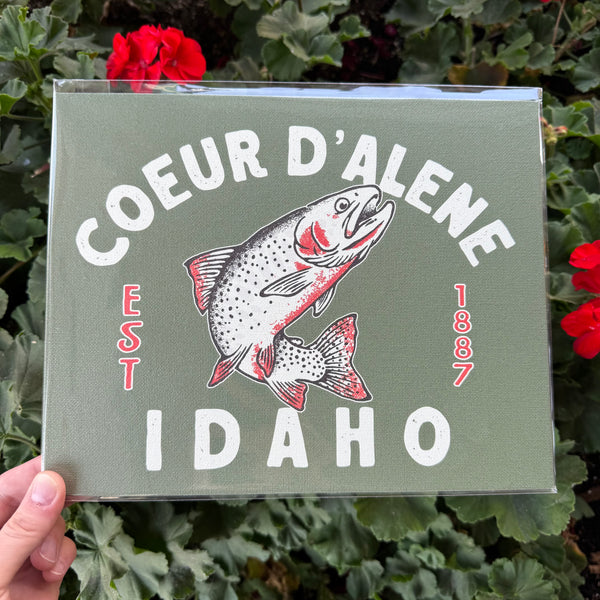 Coeur d'Alene Cutthroat Trout - 8x10 Canvas