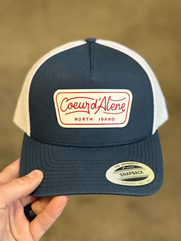 Classic Coeur d’Alene North Idaho Trucker Hat - Navy