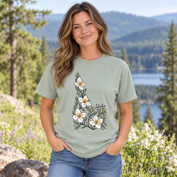 Idaho Syringa In Bloom Tee - Bay