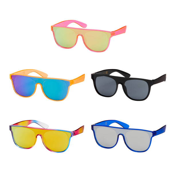 Kids Flat Lens Shield Assorted Colors