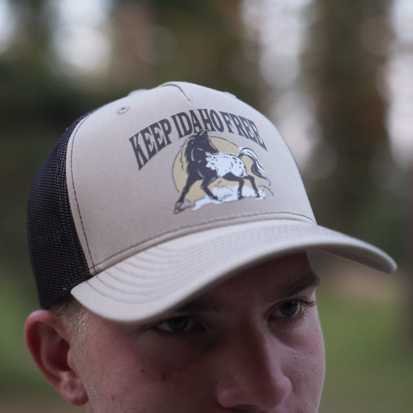 Keep Idaho Free Appaloosa Printed Trucker Hat