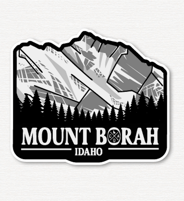 Mount Borah Idaho Sticker