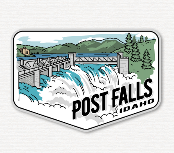 Post Falls Dam Sticker