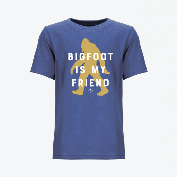 Royal Bigfoot Is My Friend Kids Tee