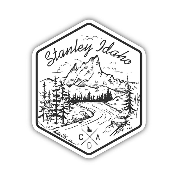 Stanley Idaho Hand Drawn Sticker