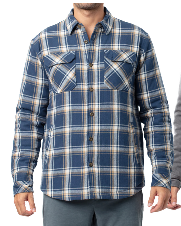 STYLO FLANNEL JACKET - NAVY