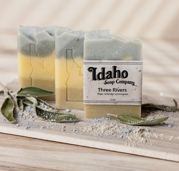 Three Rivers Handmade Natural Soap Bar - Idaho Soap Company