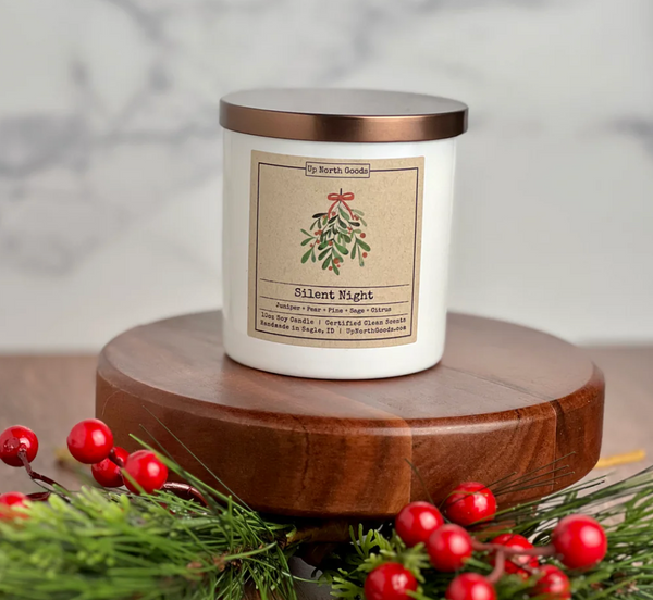 10oz Silent Night Soy Candle by Up North Goods