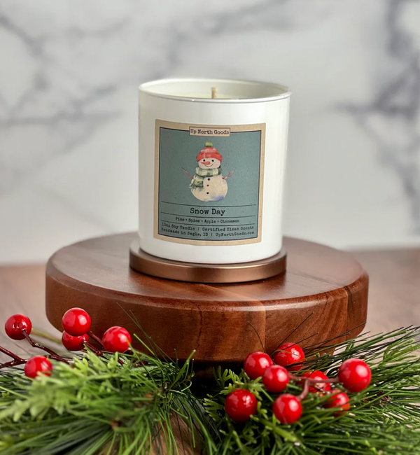 10oz Snow Day Soy Candle by Up North Goods