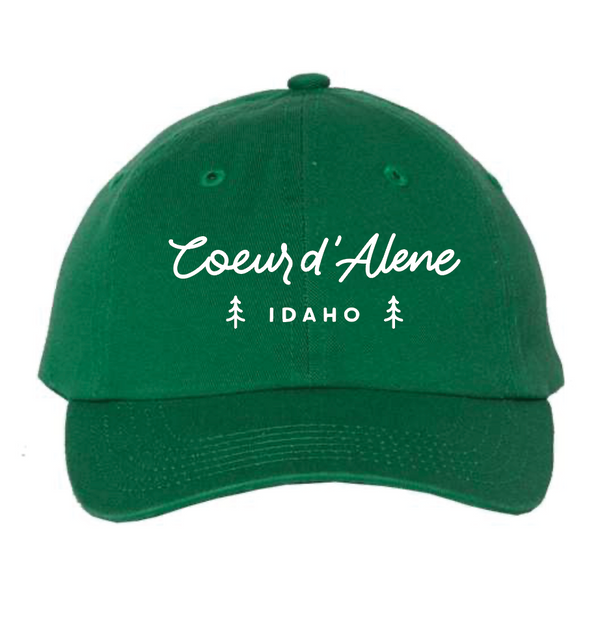 Coeur d'Alene Idaho Green Youth Hat