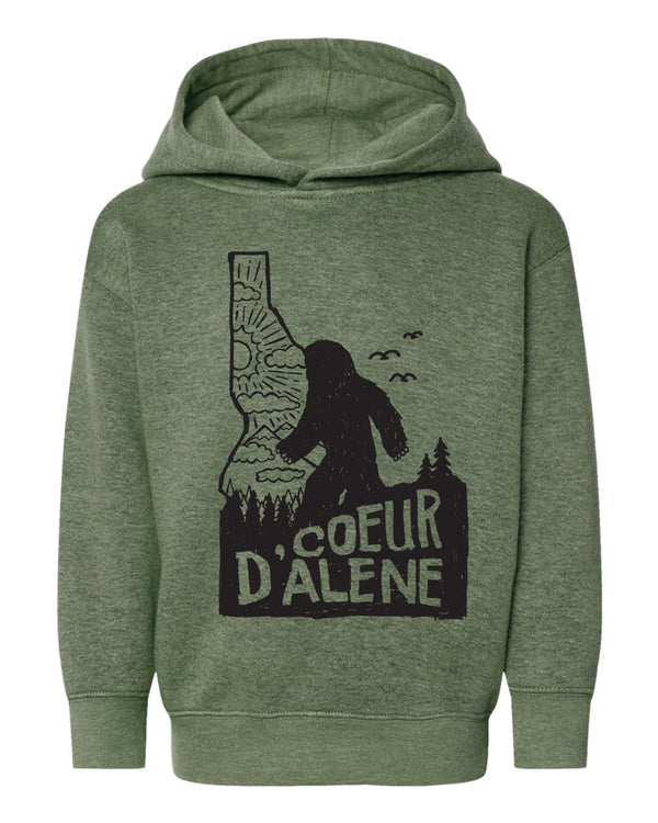 Toddler CDA Bigfoot Idaho Hoodie