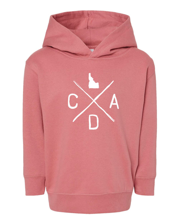 Toddler CDA Logo Mauve Hoodie