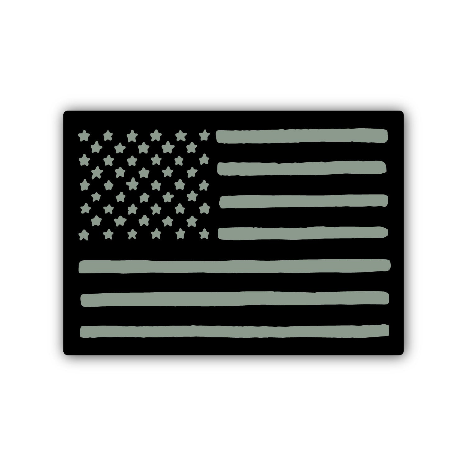 Rugged US Flag Sticker – CDA IDAHO Clothing Company