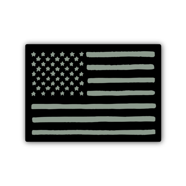 Rugged US Flag Sticker