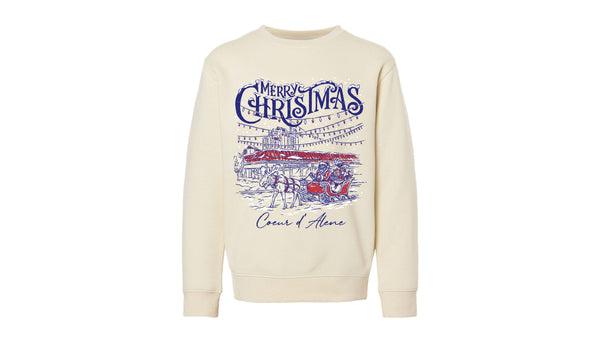 Christmas on Sherman Kids Sweatshirt