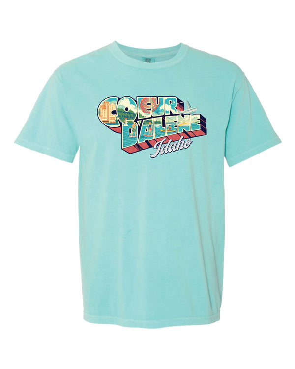 Welcome To Coeur d'Alene Chalky Mint Tee