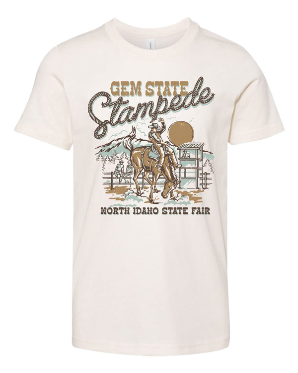 Kids Natural Gem State Stampede Rodeo Tee