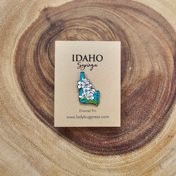 Idaho Syringa Enamel Pin