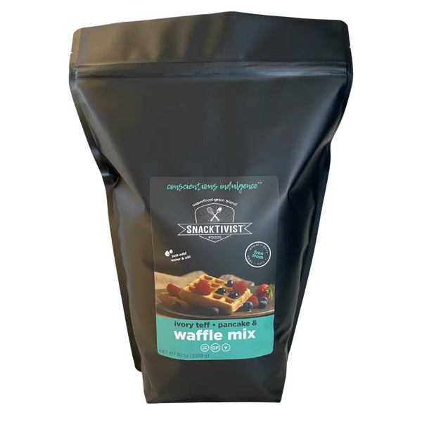 Snacktivist Ivory Teff Pancake & Waffle Mix 5 lb Bulk Bag