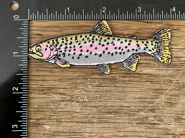 Rainbow Trout Iron-On Patch | Quality Fish Patches
