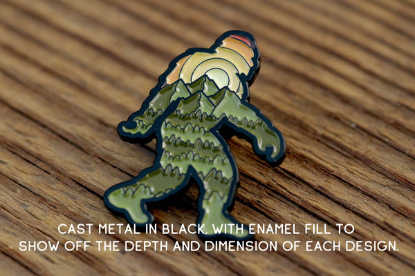 Bigfoot Adventure Enamel Pin