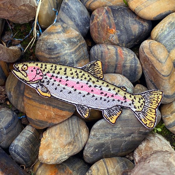 Rainbow Trout Iron-On Patch | Quality Fish Patches