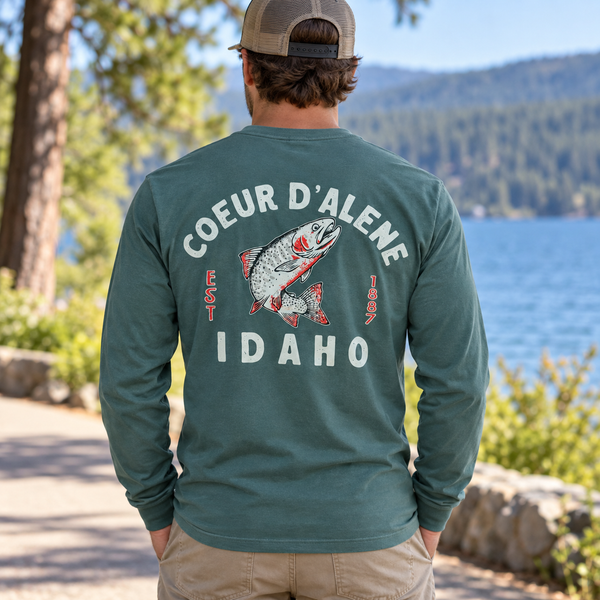 Coeur d'Alene Cutthroat Trout Alpine Long Sleeve Tee