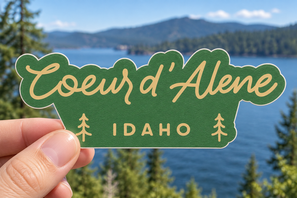 Coeur d'Alene Tourist 2.0 Sticker