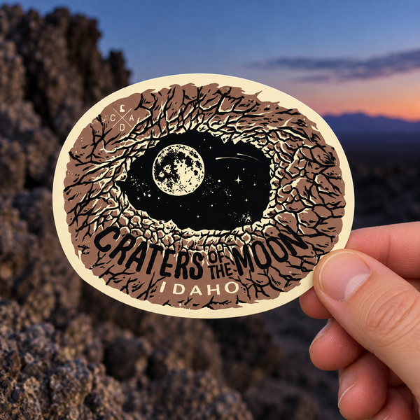 Craters Of The Moon Moonlit Caverns Sticker