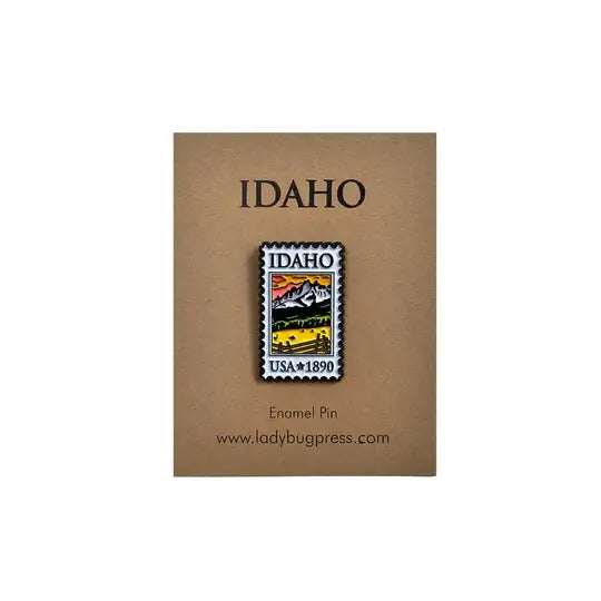 Idaho Postage Stamp Enamel Pin