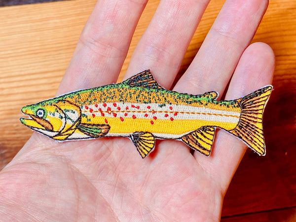 Brown Trout Iron-On Patch | Quality Fish Patches