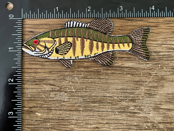 Smallmouth Bass Iron-On Patch | Quality Fish Patches